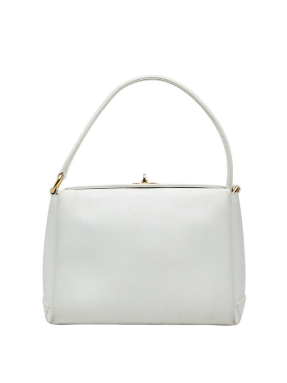 Gucci Vintage Handbag 26 White Leather